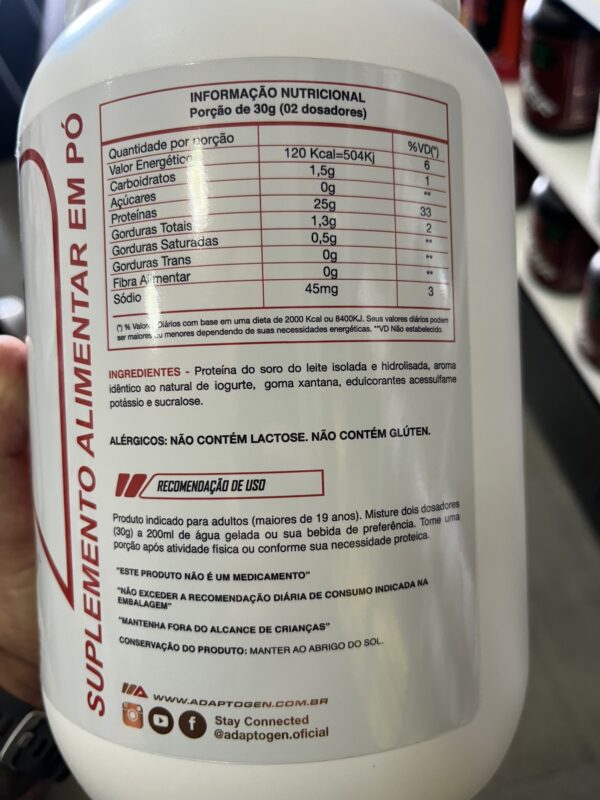 Tasty Iso 900g - ADAPTOGEN - Imagem 3