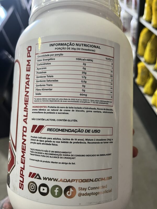 Tasty Iso 900g - ADAPTOGEN - Imagem 5