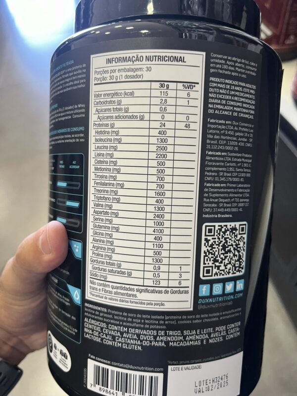 Whey Protein Isolado - DUX Nutrition - Imagem 3