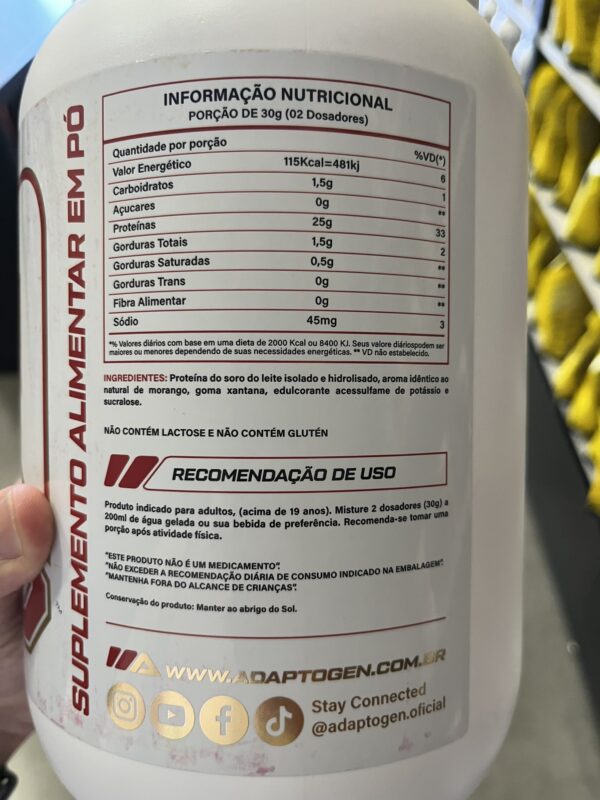 Tasty Iso 900g - ADAPTOGEN - Imagem 6