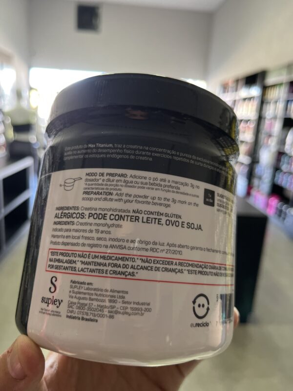 CREATINA CREAPURE 250G - MAX TITANIUM - Imagem 3