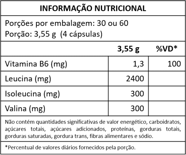 BCAA 8:1:1 120 cápsulas - Dynamic Lab - Imagem 2