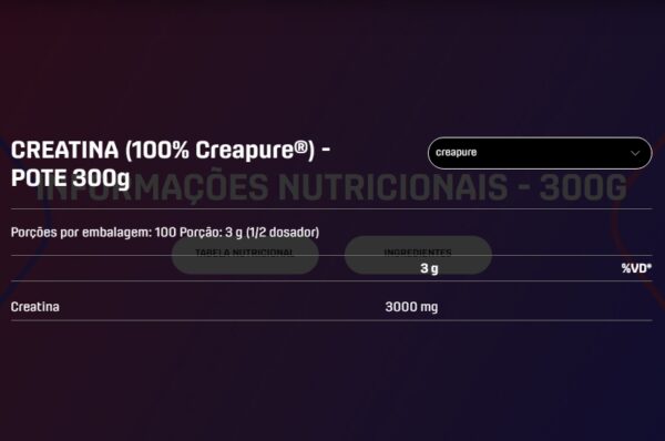 CREATINA CREAPURE 300G - DUX NUTRITION - Imagem 3