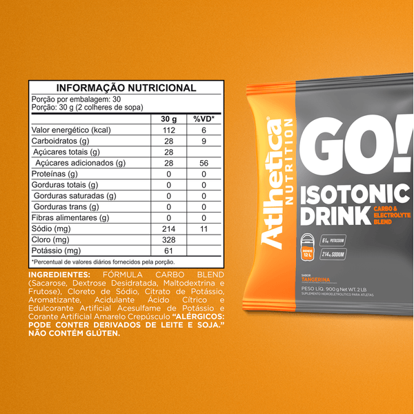 GO ISOTONIC DRINK - ATLHETICA NUTRITION - Imagem 3