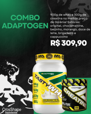 Combo Adaptogen - TASTY WHEY e CREATINA 300G